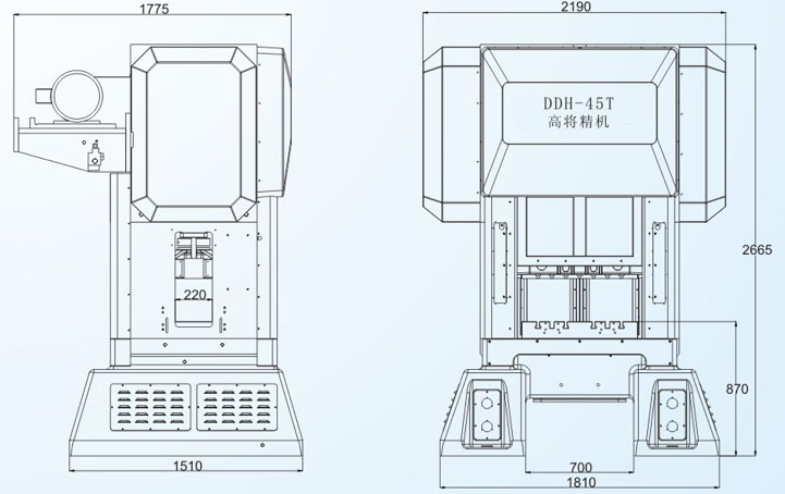 DDH-45T 高將閉式雙點(diǎn)高速沖床